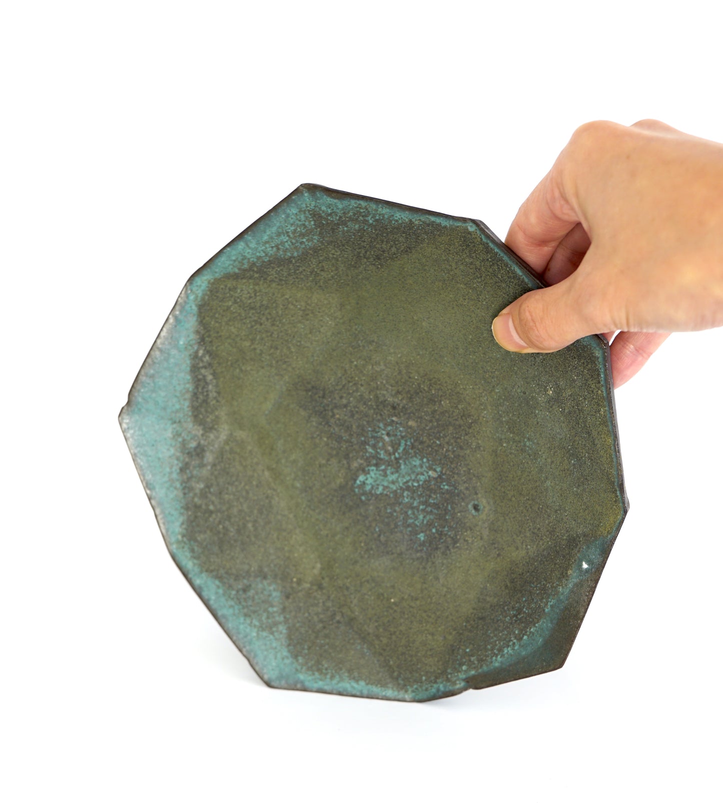 ORIGAMI Shape Plate - Green