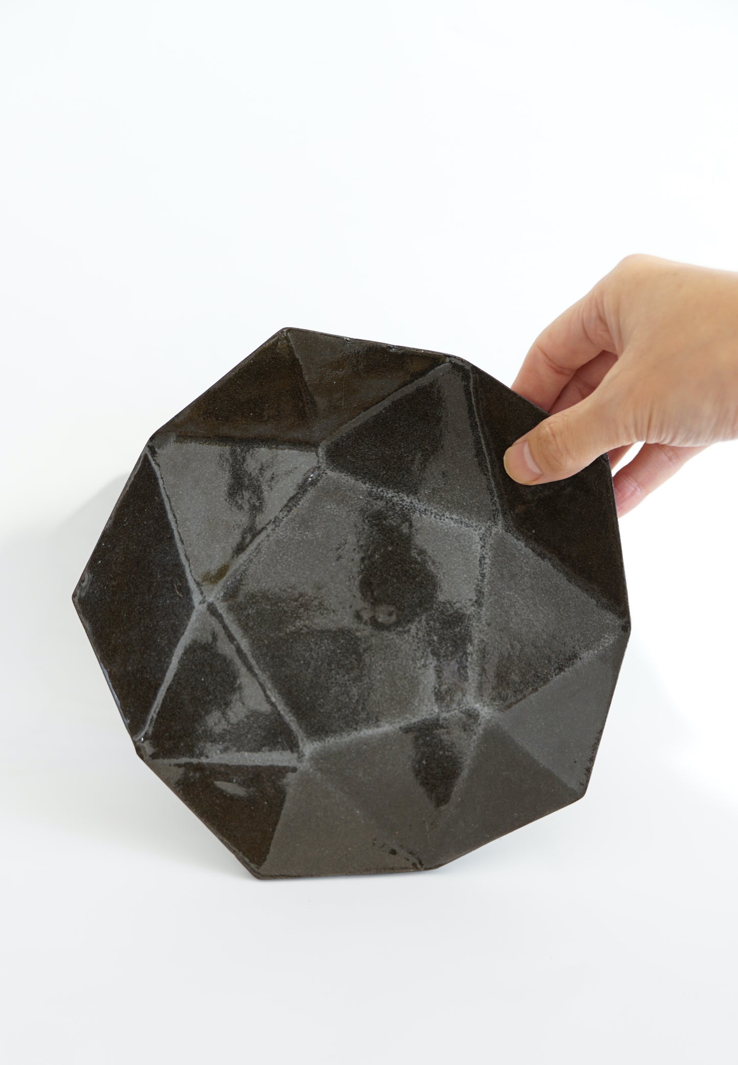ORIGAMI Shape Plate - Black