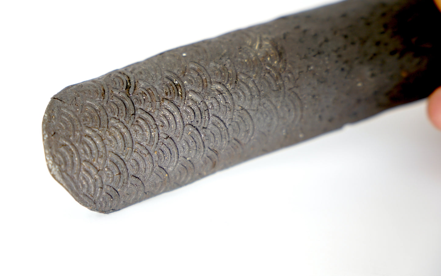 Tee Spoon With Traditional Japanese pattern - Black