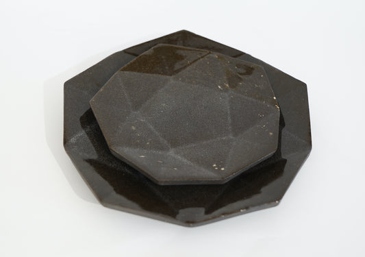 ORIGAMI Shape Plate - Black